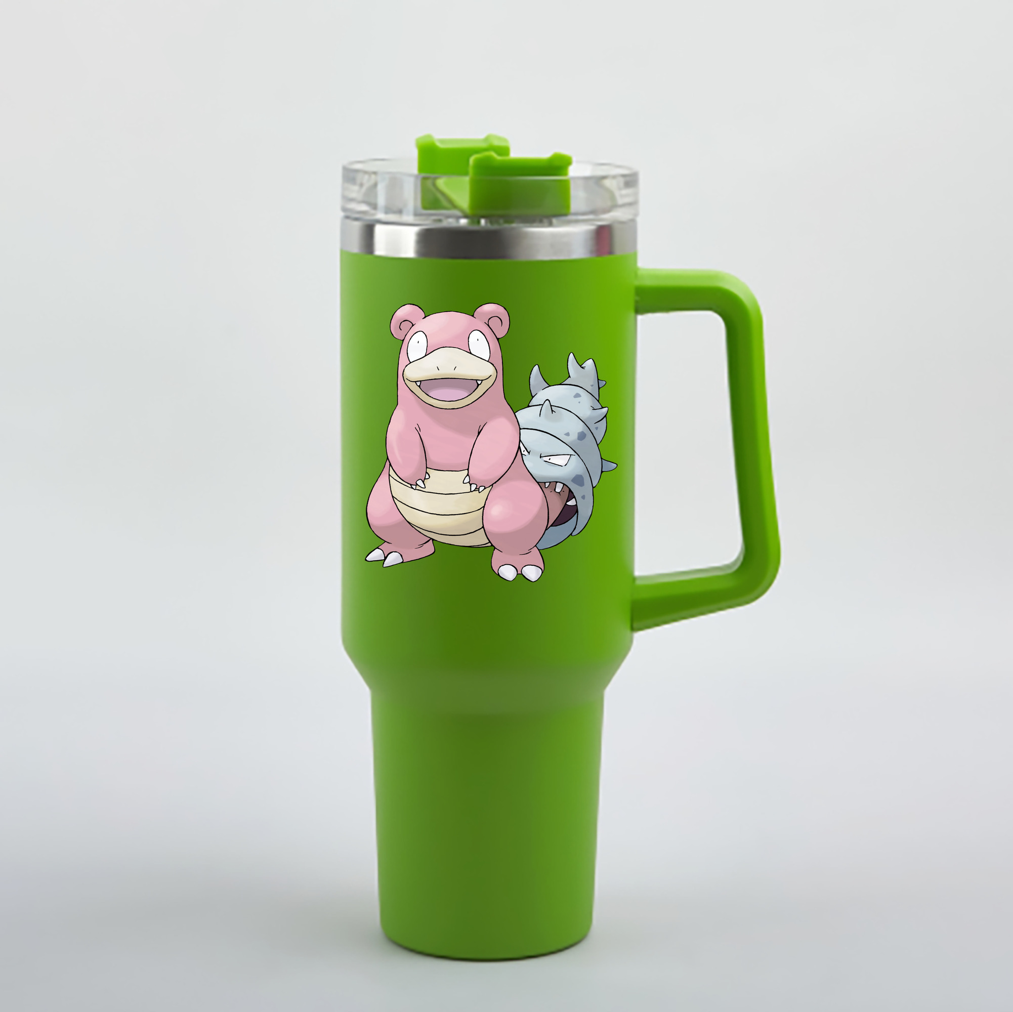 （画像用） ポケットモンスター Pokémon 1200mL車用タンブラー - クリスタルステッカー（プラスチックストロー付き）